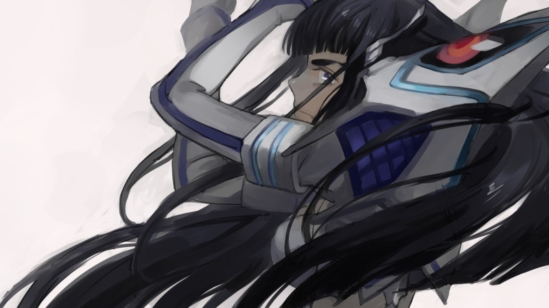studio shot, reflection, no people, transparent, black color, glass - material, 1080P, pattern, Kill la Kill, still life, technology, day, indoors, nature