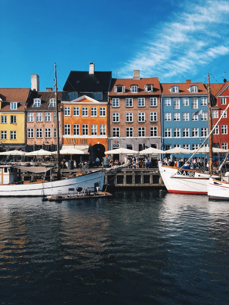copenhagen, cultures, street view, famous Place, cityscape, city canal, old, architecture, sailing Ship, sky, tourism, nautical Vessel, canal water, neighborhood