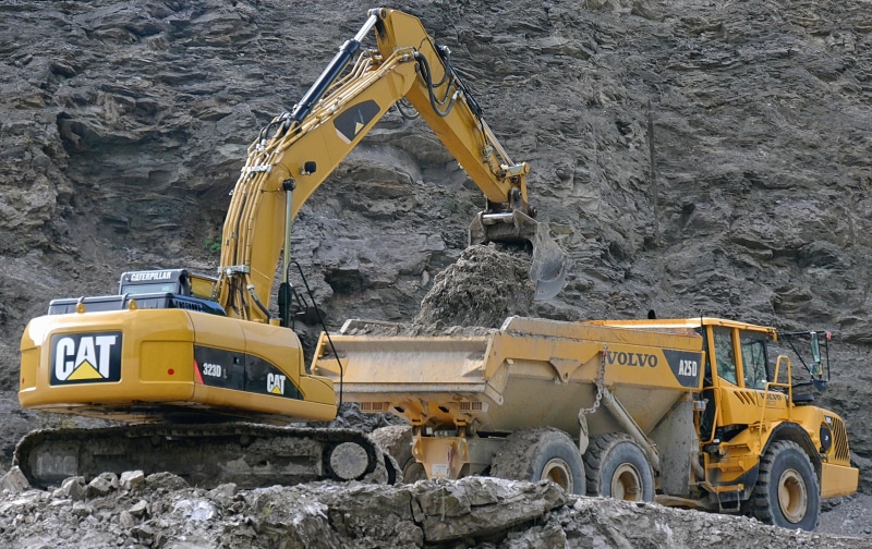 excavator, vice, no people, commercial land vehicle, nature, caterpillar, construction vehicle, earth mover, excavators, haul, auto, machinery, construction machinery