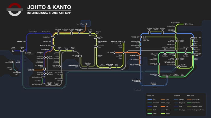 Pokemon First Generation, map, 2K