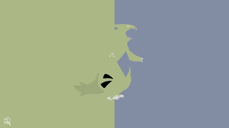 pokemon, minimalism, 4K, Pokemon Second Generation, Tyranitar