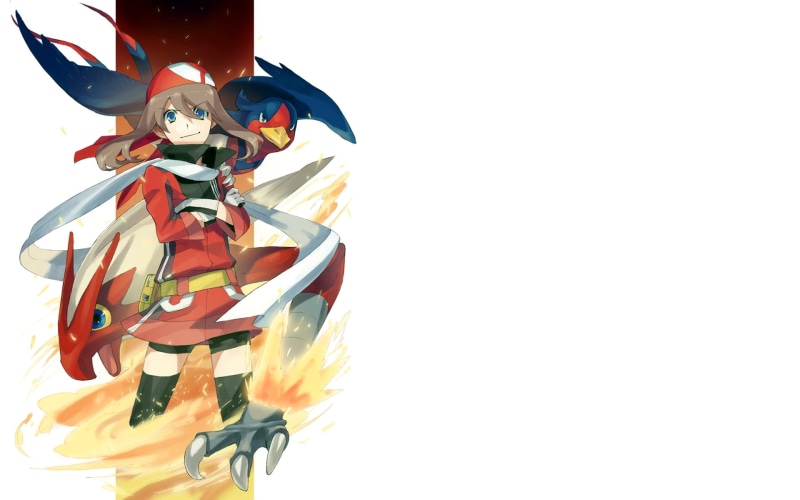 may, x, background, Blaziken, hd, art, anime, 1080P, pokemon, simple