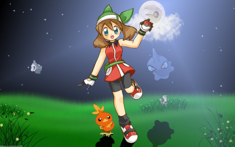 adventure, flying, adult, green color, Lanturn (Pokémon), clothing, full length, outdoors, fantasy, sky, people, 1080P, Shuppet (Pokémon), nature, star - space
