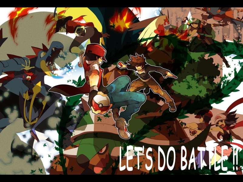 fire, hana, swampert, hat, feraligatr, typhlosion, empoleon, torterra, ookido, mew, leaves, bubbles, 720P, blaziken, pokemon, green