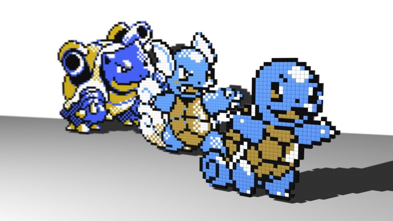 Starter Pokemon, Water Pokémon, Blastoise (Pokémon), Wartortle (Pokémon), Squirtle (Pokémon), Pokemon: Red and Blue, 1080P, Pokémon