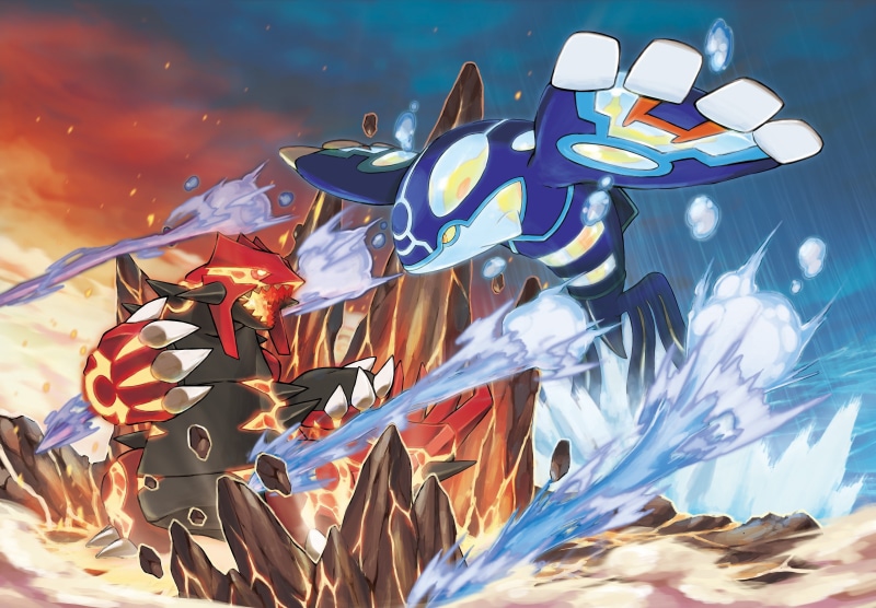 Pokemon Sapphire, Kyogre, 4K, pokemon, Primal Groudon, Primal Kyogre, Pokemon Ruby, Groudon