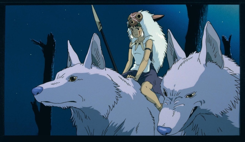 anime, princess, ghibli, studio, wolves, miyazaki, 1080P, spears, mononoke, san, hayao
