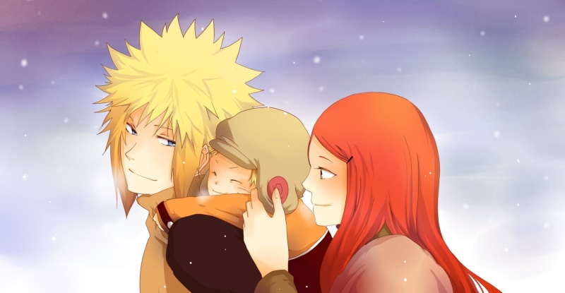celebration, kushina, sculpture, cloud - sky, shiny, Minato Namikaze, Anime, multi colored, happiness, nature, red, close-up, sky, low angle view