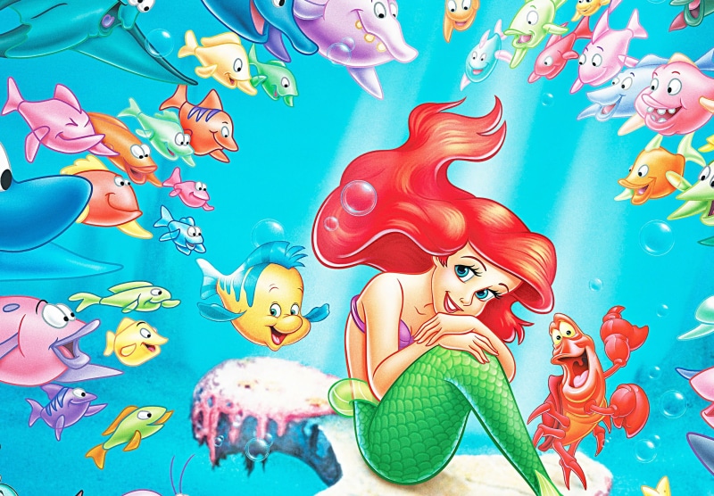underwater, ariel, cartoon, ocean, mermaid, family, animation, disney, adventure, 1littlemermaid, princess, fantasy, 2K, sea, little