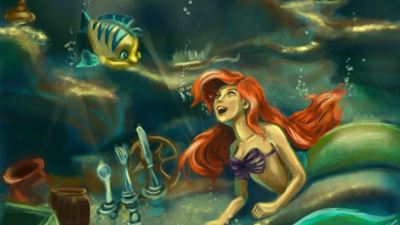 adventure, underwater, fantasy, princess, little, ocean, ariel, cartoon, mermaid, family, 1080P, animation, sea, disney, 1littlemermaid
