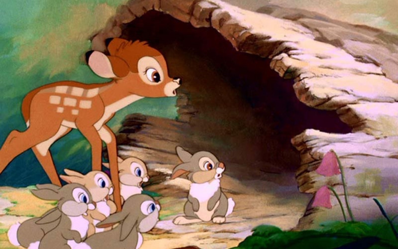no people, nature, underwater, water, disney deer bambi thumper, wood - material, animal wildlife, vertebrate, close-up, creativity, 720P, multi colored