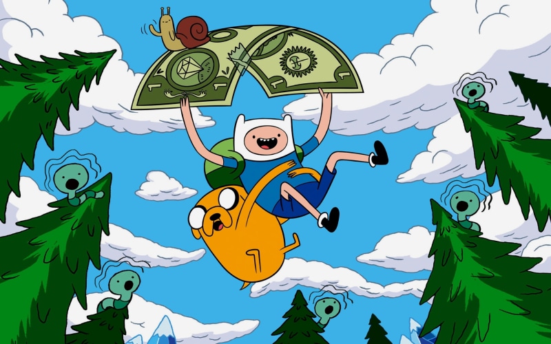 illustration, representation, sea, plant, art and craft, backgrounds, adventure time with finn and jake, inflatable, multi colored, vector, sky, nature