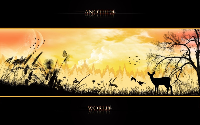 yellow, vector, group of animals, silhouette, art and craft, animal, outdoors, orange Color, back Lit, season, bird, landscape, wildlife, animals In The Wild