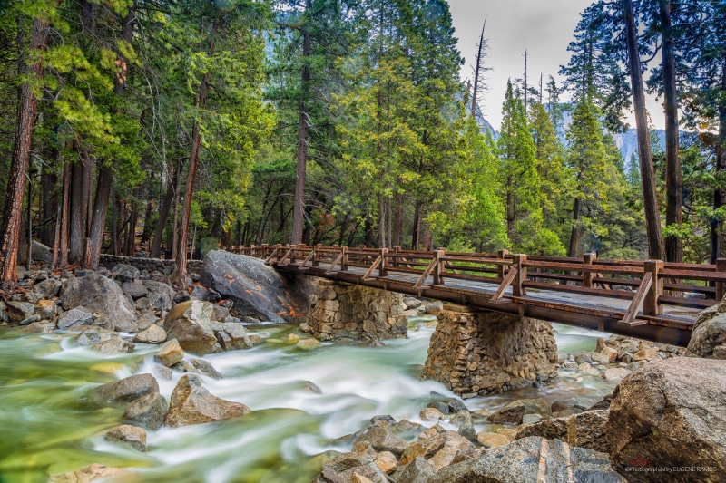 apple, Yosemite, 4k, forest, mountains, OSX, 5k, 5K, 8k, bridge
