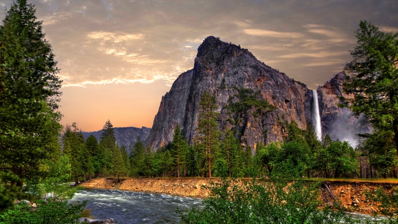 photography, 8K, forest, sunset, OSX, lake, apple, 8k, mountain, Yosemite, 5k, waterfall, mountains