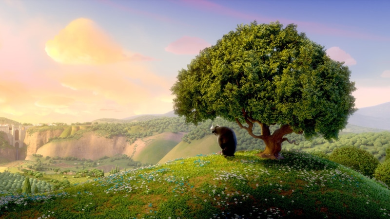 animal, animated film, animated movie, cloud, kumo, sky, vegetation, tree, bull, Ferdinand, 2K, artwork