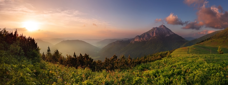 light - Natural Phenomenon, travel, mountain Ridge, rural Scene, non-Urban Scene, idyllic, yellow, forest, meadow, mountains, land, european Alps, backgrounds