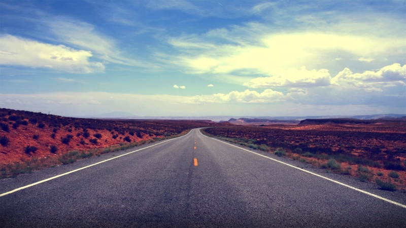 nature, gray, tranquil scene, road marking, landscape, outdoors, scenics - nature, desert, marking, road, environment, sign, no people, sky, clouds, cloud - sky