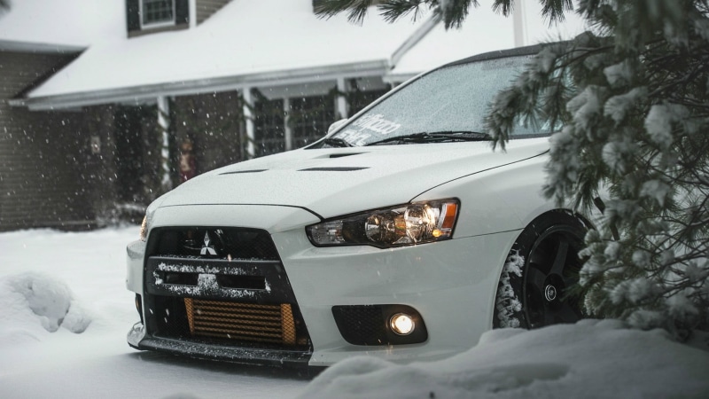 driving, show, christmas, mode of transportation, evolution, Evolution X, storm, snowdrift, stationary, land Vehicle, ice, house, motor vehicle, season