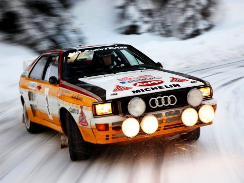 snowing, outdoors, communication, Light, Audi, drive, orange, western script, sport, motion, Rally, nature, power, city, snowdrift, motor vehicle, cold - Temperature