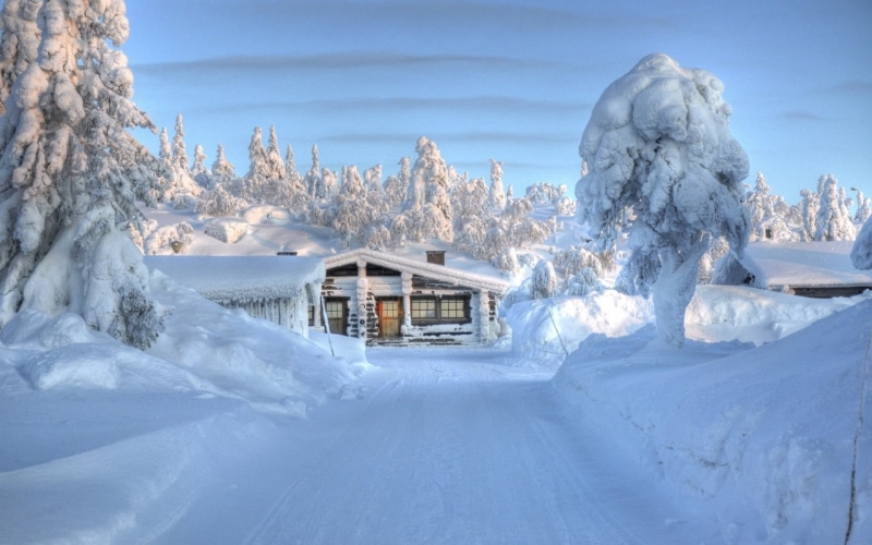 wood, frost, snowdrifts, sky, environment, frozen, window, tree, white color, season, white, mountain, tourist Resort, snowcapped mountain, building exterior