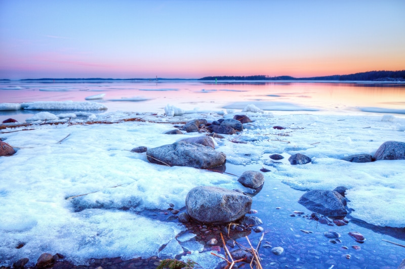 harsh, arctic, rock, frozen, sea, 5K, Ice, scenics, landscape, north, tranquil scene, rock - object, Finland, outdoor, ice raft, tranquility, sky, snowdrift