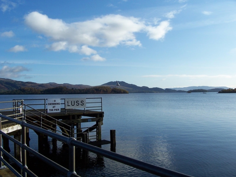 1080P, luss pier, 3d and abstract, loch lomond, lomond, loch