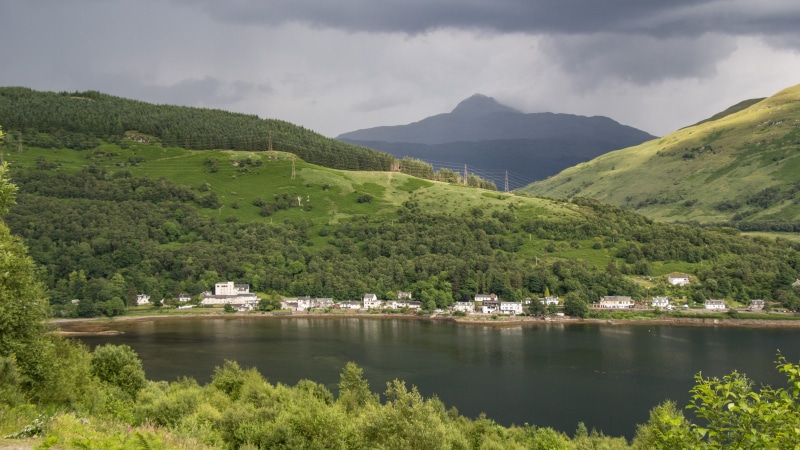 tranquil scene, ben, green color, growth, mountain, cloud - sky, lomond, arrochar, loch, scenics - nature, munro, outdoors, lake, scenic, no people, hills
