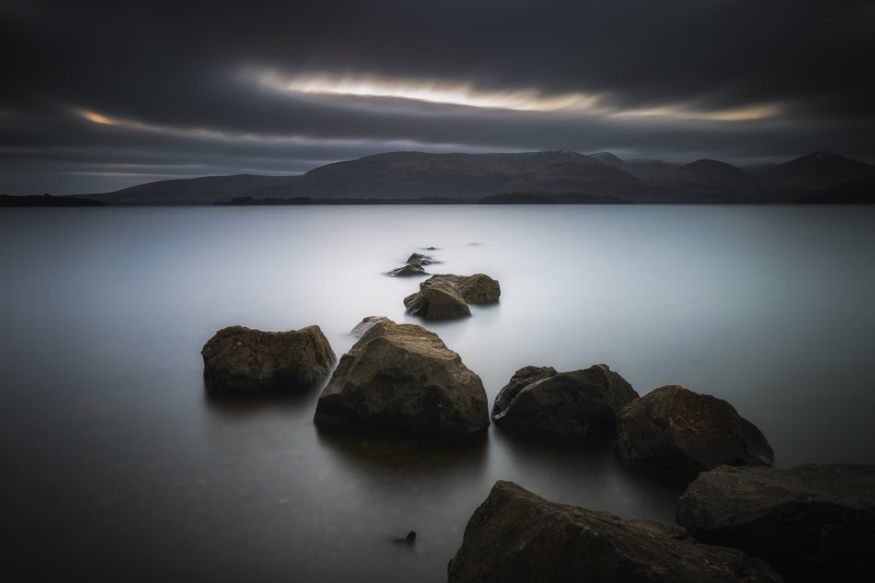 stone, water, Rocks, long  exposure, photography, brown stone, photo, body, andi, scotland, brown, jones, com, mountains, campbell, loch  lomond, 5K, body