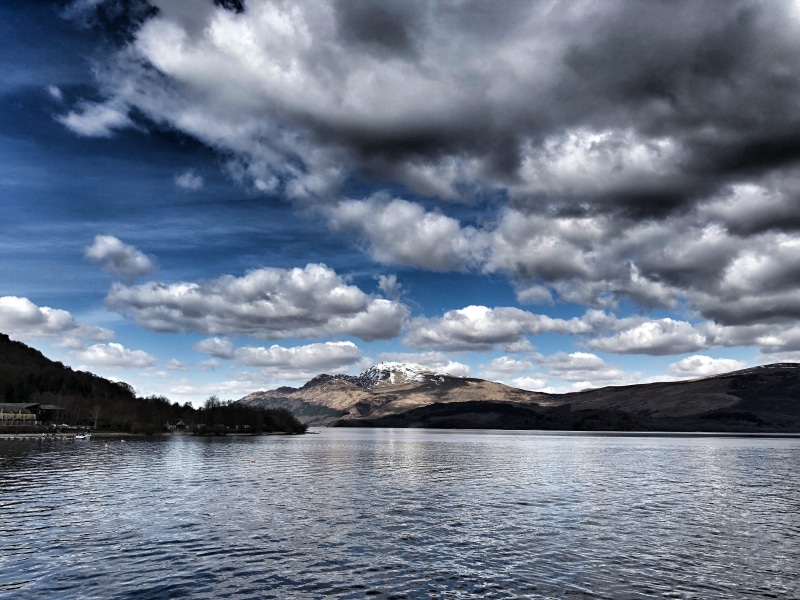 loch lomond, environment, tree, loch, mountain, non-urban scene, sky, no people, outdoors, water, mountain range, nature, cloud - sky, lake, scenics - nature