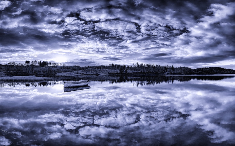 outdoors, photography, Loch Lomond, reflection, cumulus clouds, cumulus, near island, scenics, Loch Rusky, 5K, Scotland, National Park, near, water, island