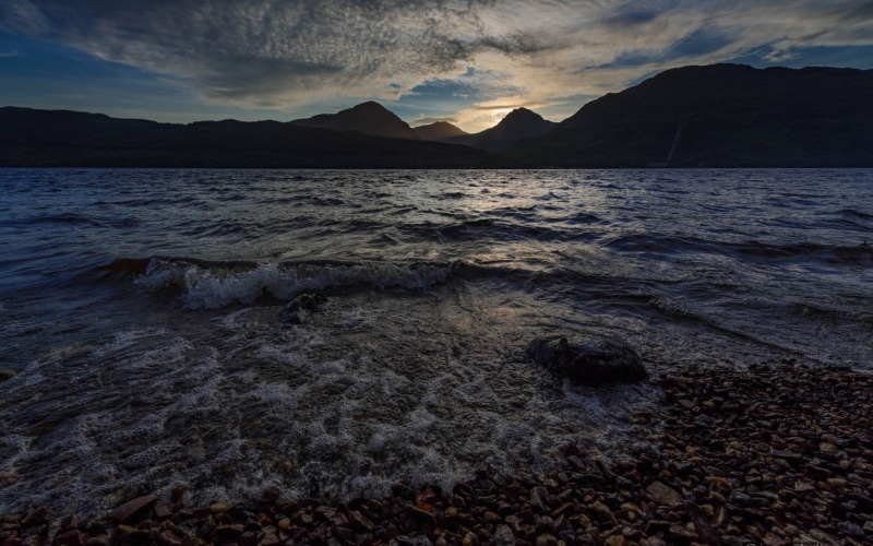 sunset, scenics - nature, land, no people, photography, loch, nature, remote, beauty in nature, non-urban scene, tranquil scene, cloud - sky