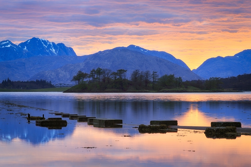 water, nature, loch, Loch Leven, scenics, mountain, loch  leven, sunrise, lake, sunset, leven, sky, 5K, photo, reflection, outdoors, forest, landscape