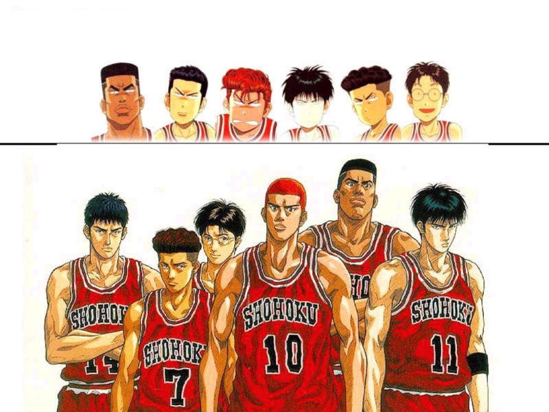 720P, serial, slam Dunk, basket, anime, cartoon, kid