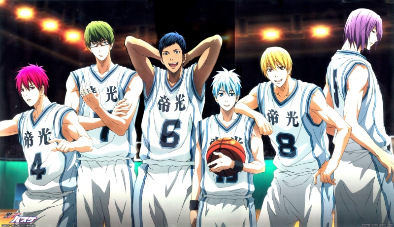 Kise Ryouta, Kuroko Tetsuya, 8K, Aomine Daiki, Midorima Shintaro, Akashi Seijuro, Kuroko No Basket