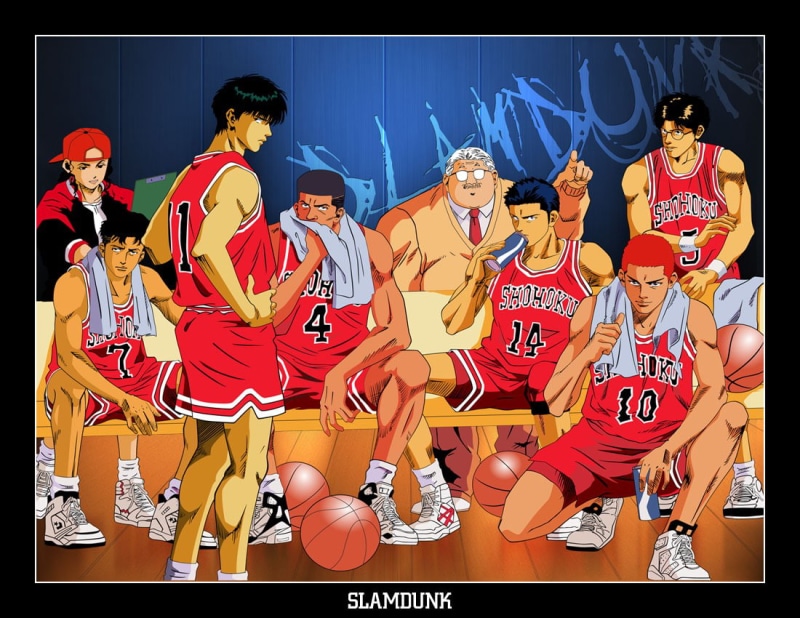 slam Dunk, basket, cartoon, serial, anime, kid, 480P