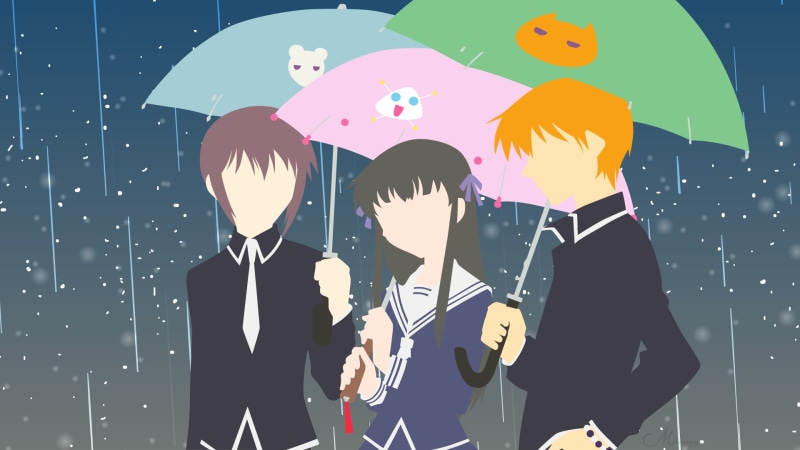 Anime, Yuki Sohma, Fruits Basket, Tohru Honda, Kyo Sohma, 1080P