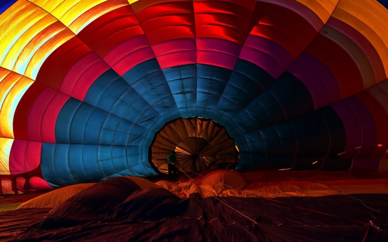 ballooning festival, balloon, glowing, fire, travel, multi colored, air vehicle, pattern, illuminated, transportation, red, pink, hot air balloon, flame