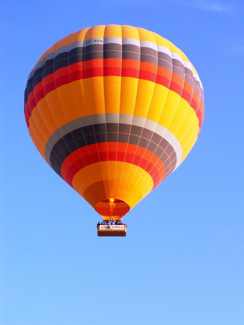 adventure, XLIV, and yellow, Turkey, balloon, in the skies, hotair, hot Air Balloon, basket, orange, yellow, orange, transportation, flying, fun, sport