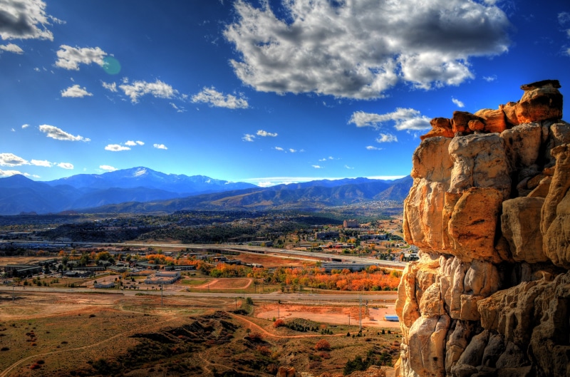 mountain, near, famous Place, 4K, sky, springs, mountains, scenics, pulpit, pathway, nature, valley, photography, CO, HDR, rock - Object, landscape, travel