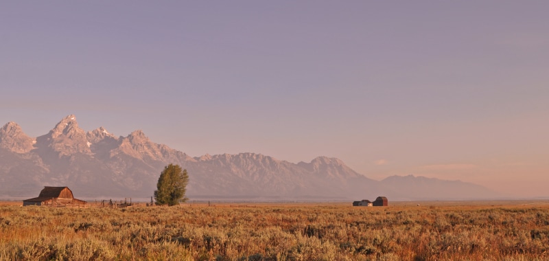 blue, mormon, NP, Mountains, row, nature, Barn, Mormon  Row, landscape, grand, mountain, Moulton, brown, WY, scenics, Mormon Row, sunrise, greenfield, teton