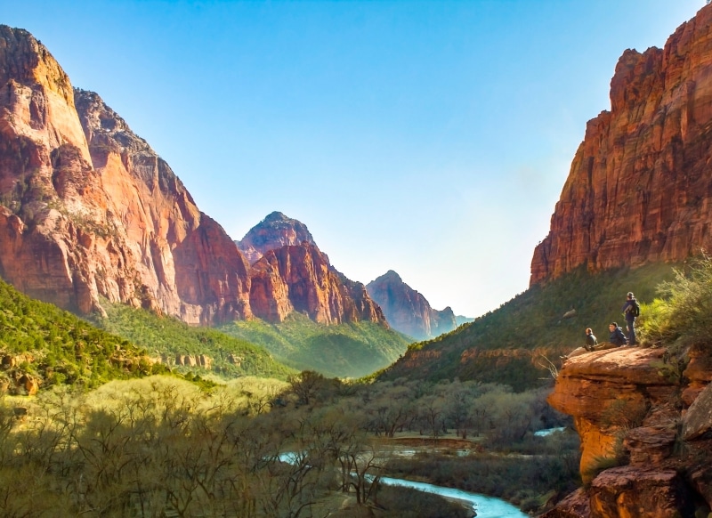 rock - Object, three, travel, beauty In Nature, forest, valley, canyon, national, landscape, sky, daytime, rock, mountain, nature, cliff, river, near, scenics
