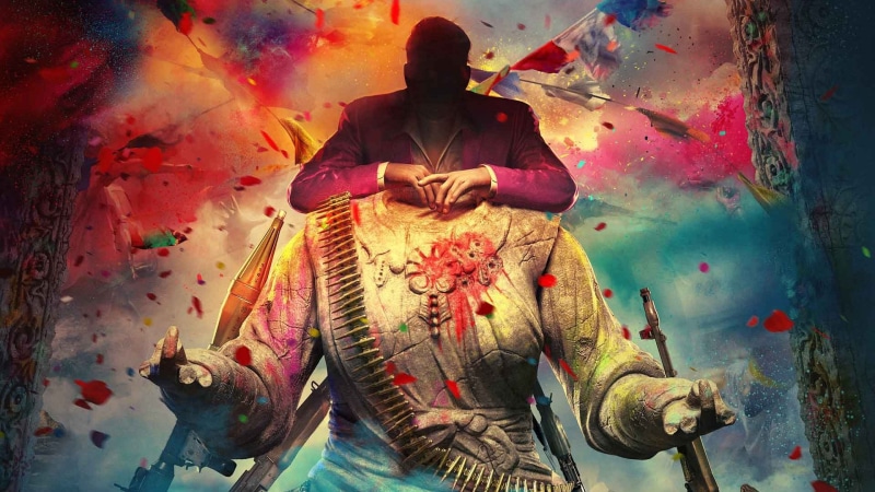 Far Cry 4, men, waist up, Far Cry, three quarter length, 1080P, paint, portrait, indoors, arts culture and entertainment, creativity, celebration, adult