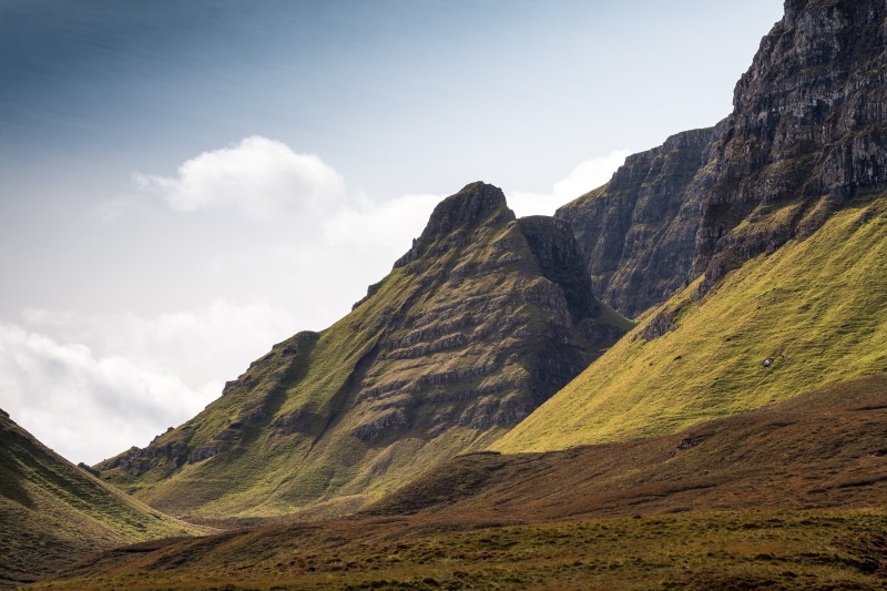 scenics, Staffin, landscape, outdoors, plains, Sunrays, 4K, mountain, lusenet, Scotland, COTh, nature