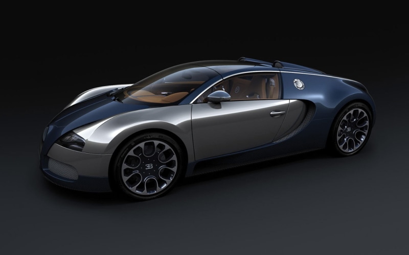 modern, sports, wealth, motor vehicle, black, mode of transportation, no people, coupe, luxury, black background, Bugatti Veyron, silver colored, sports car