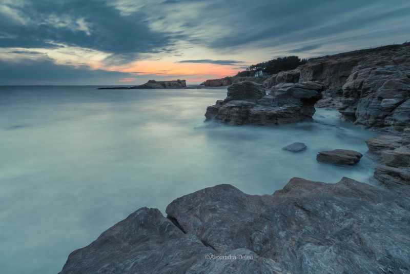 sunset, Blue rocks, beside, Breizh, lake, nature, lumière, bleu, Lee, clouds, mountain, Bretagne, gray mountain, CANON, 5K, scenics, blue#rocks, seascape
