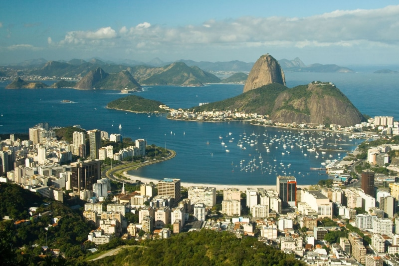 travel, bay Of Water, sea, landscape, lagoa, copacabana Beach, skyscraper, day, scenics, copacabana - Rio de Janeiro, beach, highlands, downtown District