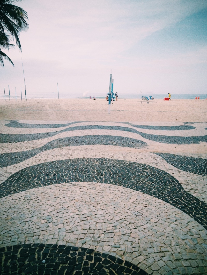 vacation, near, people, tranquil scene, copacabana, beach, beautiful, sand, beauty in nature, rio de janeiro, nature, water, horizon, horizon over water