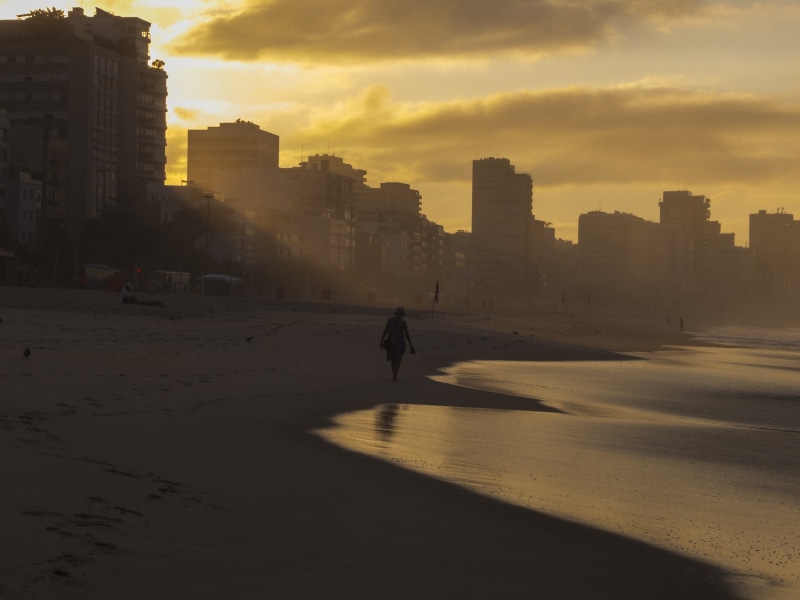 brazil, nature, rio, sea, sky, janeiro, seascape, brazilian, coast, sunlight, summer, office building exterior, real people, leblon, 4K, outdoor, destination