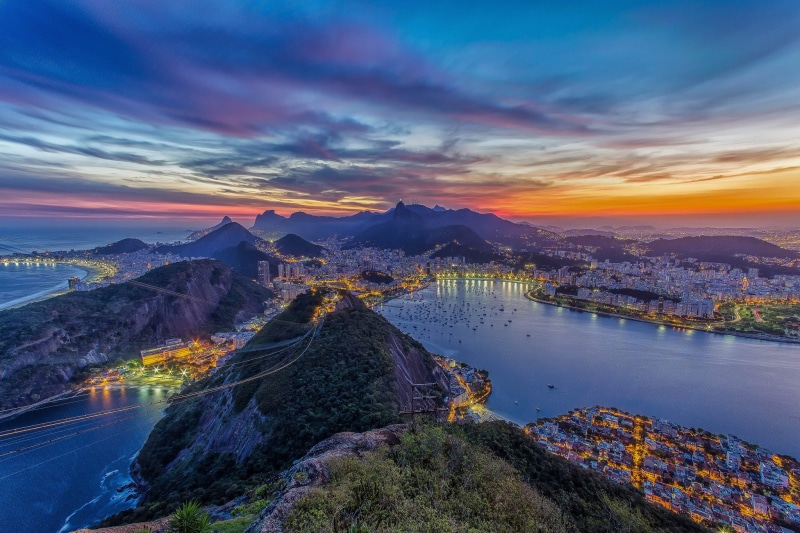 panoramic, copacabana Beach, journey, 1080P, tower, water, twilight, outdoors, tourism, travel Destinations, asia, street, mountains, summer, sugarloaf Mountain